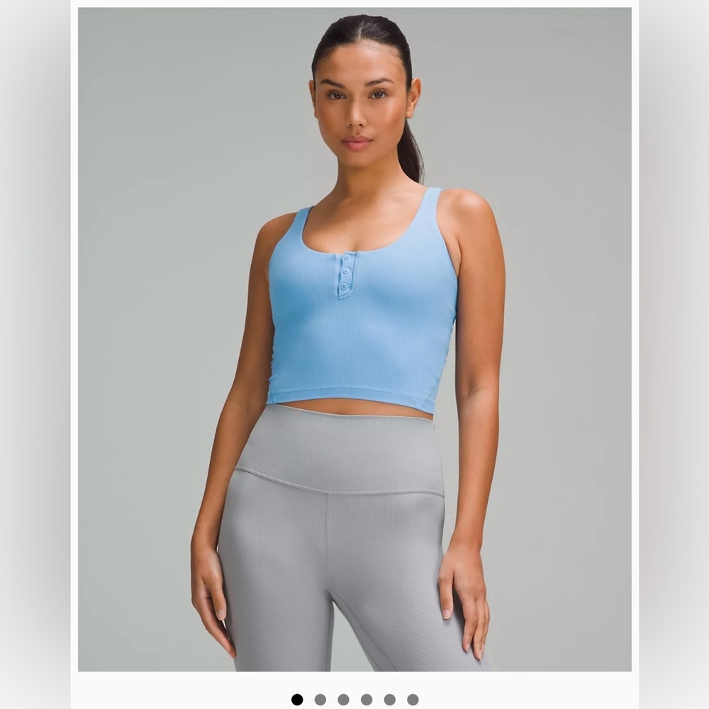 lululemon Align™ Ribbed Henley Tank Top Aero blue